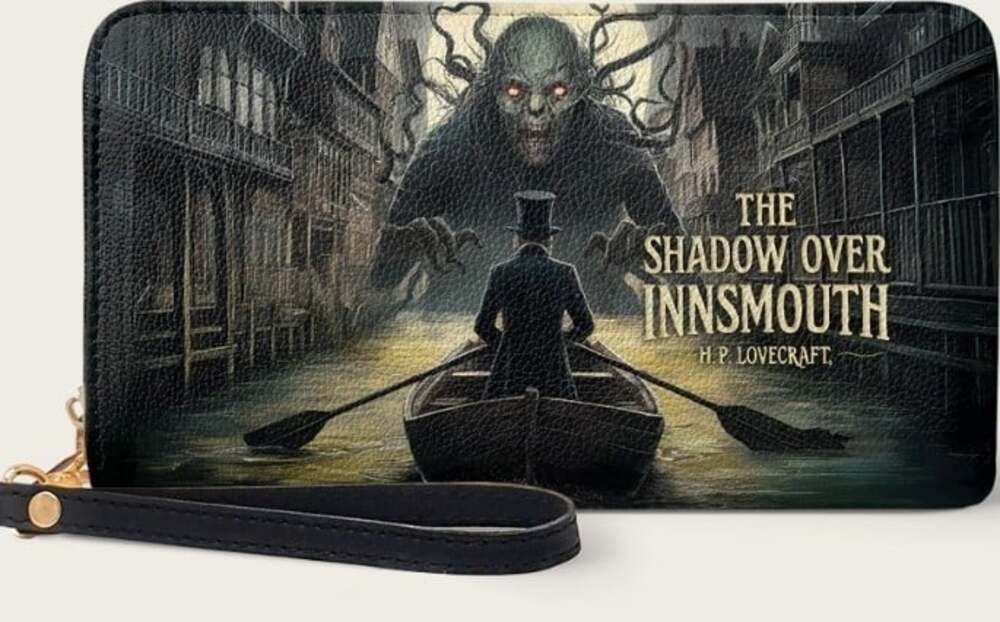 The Shadow Over Innsmouth Wallet Goth Halloween New NWT Grunge Lovecraft Cthulhu